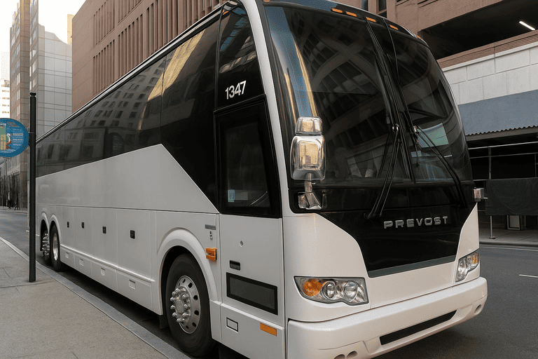 a Minneapolis Coach Bus Service coach bus