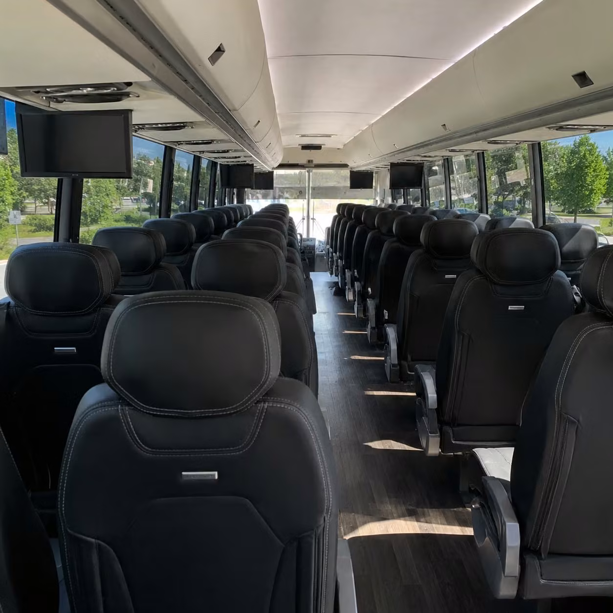 minneapolis charter bus interior